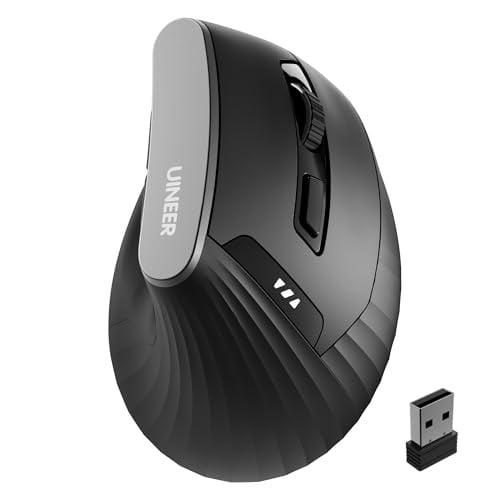 Uineer Ergonomic Vertical Wireless Mouse, 2.4G with USB Receiver Deal