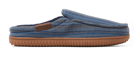 Dearfoams Men's Cozy Comfort Notch Clog Slipper (Blue, Size 9/10)
