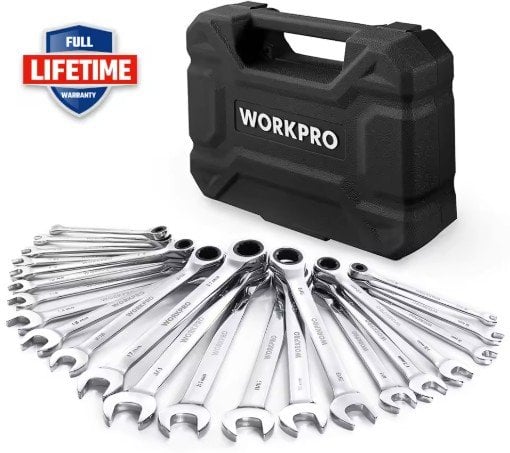 WORKPRO 23-Piece Ratcheting Wrench Set w/ 72 Teeth Deal