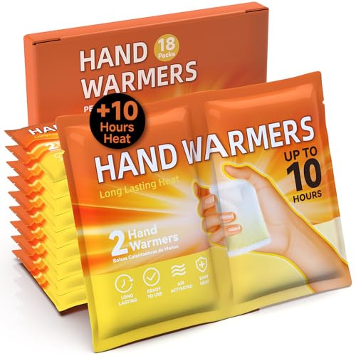 Air Activated 18-Pack 10 Hours Long-Lasting Hand Warmers