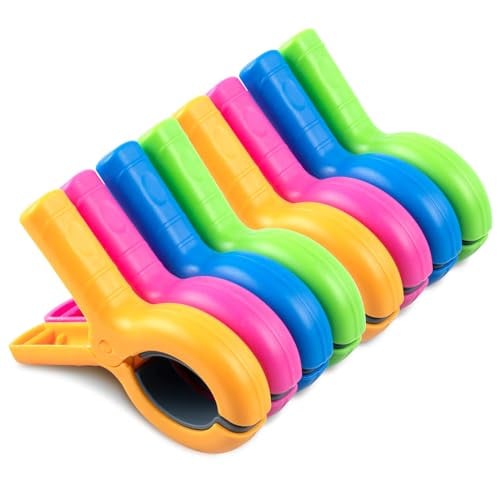 Large Beach Towel Clips 8-Pack Deal