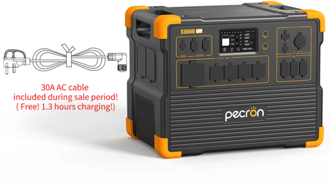 PECRON E3600LFP Portable Power Station 3600W 3072Wh