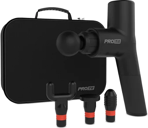 Tzumi PROfit Percussion Muscle Massage Gun w/ Cold Therapy Attachment & Carrying Case