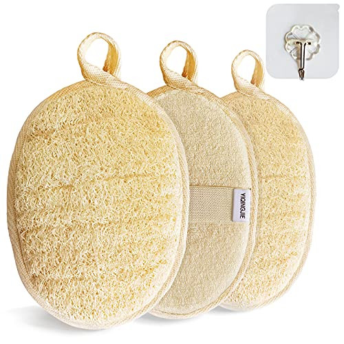 Natural Loofah Sponge 3-Pack
