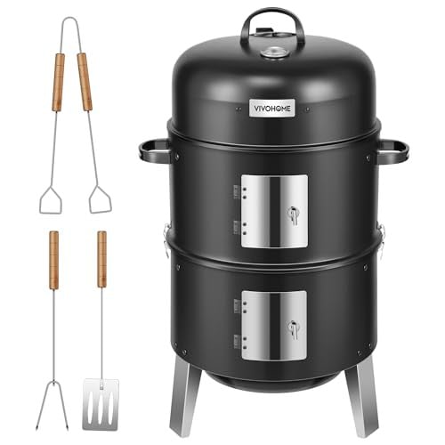 VIVOHOME 3-in-1 Vertical Charcoal Smoker Deal