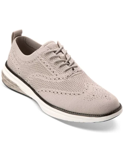 Cole Haan Men's Grand Hurrion Stitchlite Wingtip Oxford Shoes (Dove-Paloma)