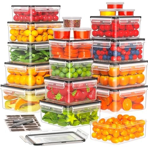 Topchase 40-Pieces Airtight Food Storage Containers