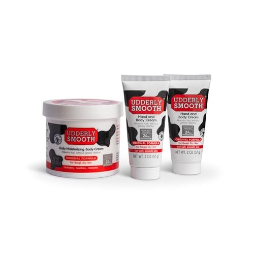 Udderly Smooth Hand (2 Oz) & Body Cream (12 Oz) Bundle, 3 Items Total Deal