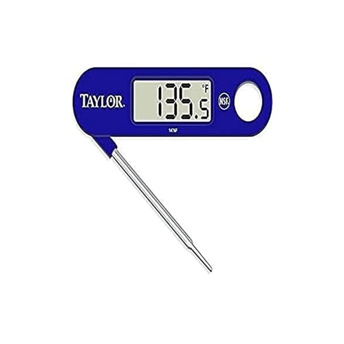 Taylor Digital Folding Probe Meat Thermometer (Blue) Deal