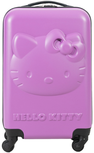 Sanrio Hello Kitty Girl's 20" Embossed Luggage - Pink