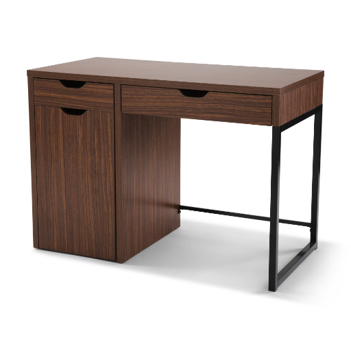 Mainstays Perkins Desk w/ Metal Frame (Cocoa)