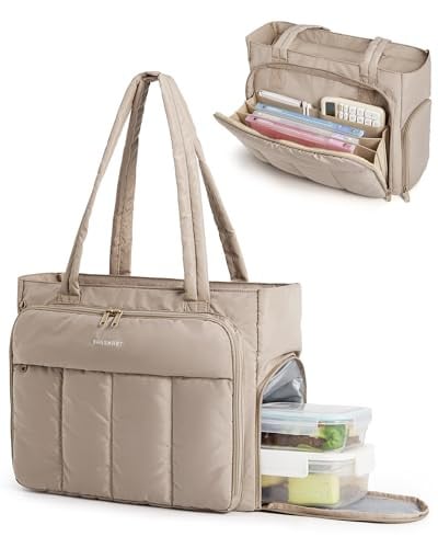 BAGSMART Laptop Tote Bag w/Lunch Compartment Deal
