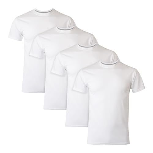 Hanes Men’s Ultimate Undershirt ComfortBlend Slim Fit Tees, Moisture-Wicking