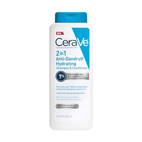 CeraVe 2-in-1 Hydrating Anti Dandruff Shampoo and Conditioner 12-Oz