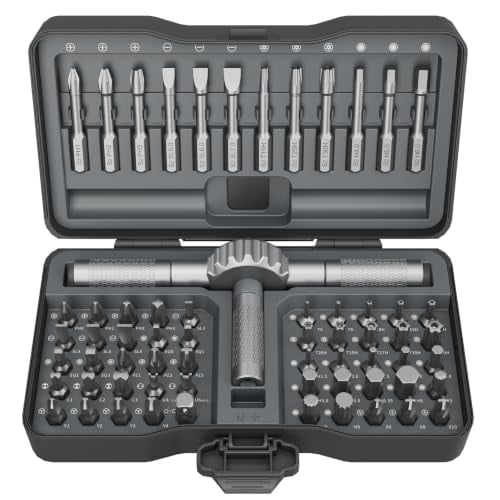 67-in-1 STREBITO Magnetic Ratcheting Screwdriver Set with Detachable T-Handle and S2 Steel Bits