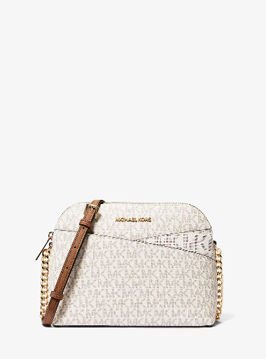 Michael Kors Jet Set Travel Medium Logo Dome Crossbody Bag Deal