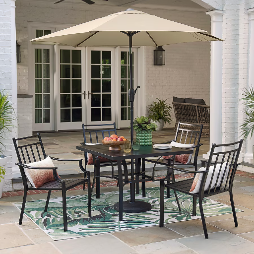 Style Selections Ashton 5-Piece Black Patio Dining Set Deal