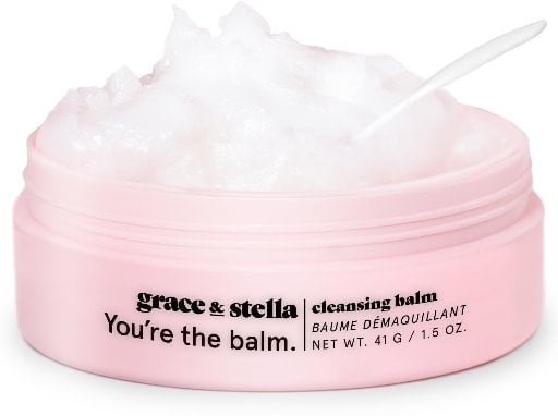 grace & stella Cleansing Balm - Travel Size Makeup Remover - Deep Cleansing & Hydrating Face Cleanser (41 g/ 4.3 oz)