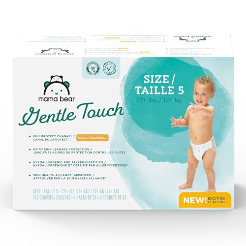 Mama Bear Gentle Touch Diapers 4-Pack 33-Count
