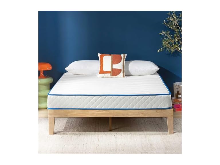 Best Price Mattress 8 Inch Bonnell Spring Hybrid Mattress, Queen Deal