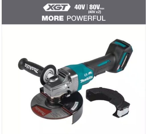 Makita 40V Max XGT Brushless Cordless 6 in. Paddle Switch Angle Grinder