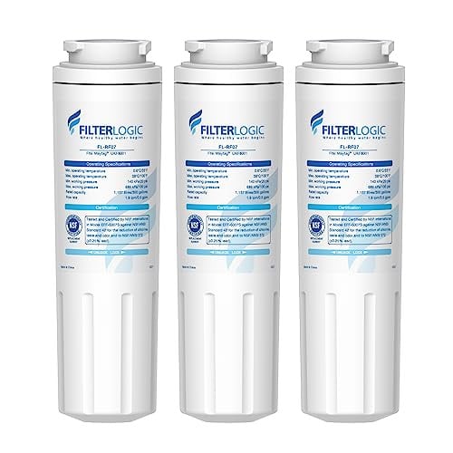 (Prime Deal) Filterlogic UKF8001 Refrigerator Water Filter Replacement 3-Pack