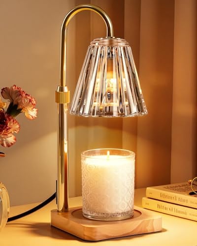 Marycele Candle Warmer Lamp with Timer & Dimmer for 3-Wick Candles (2 Bulbs Included) Deal