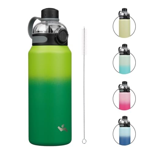 Konokyo 32 oz Insulated Stainless Steel Water Bottle with Straw Lid Deal