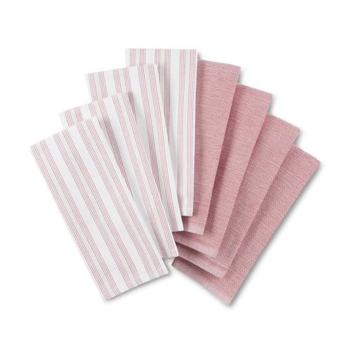 KitchenAid Chambray Stripe Kitchen Towels 8-Pack