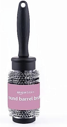 Amazon Basics Round Barrel Hair Brush (Black)