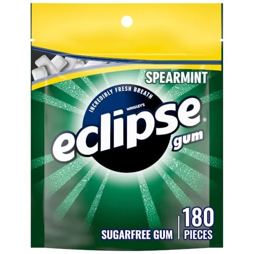 (Prime Deal) Eclipse Spearmint Chewing Gum Sugar Free Mint Gum (180 ct) Deal