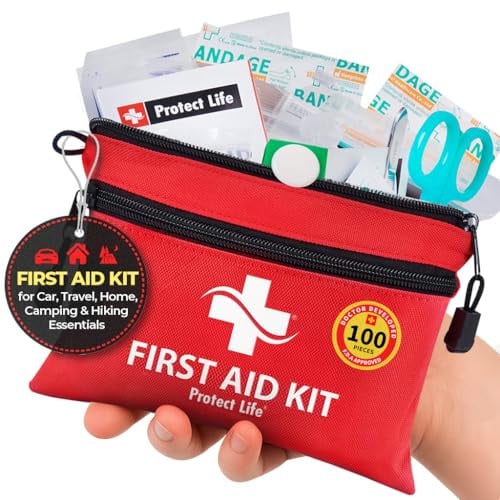 Protect Life First Aid Kit & Medical Grade Silicone Scar Tape Deal