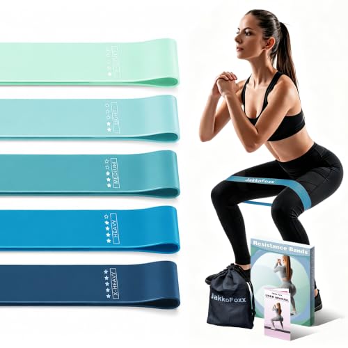 JAKKOFOXX Resistance Loop Exercise Bands 5-Pack Deal