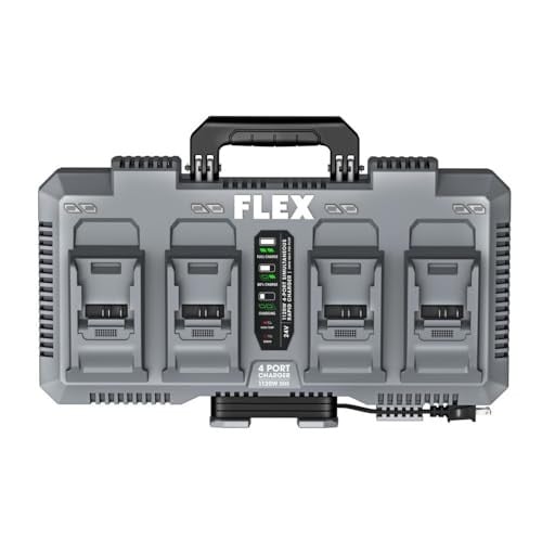 FLEX 24V 1120W 4-Port Simultaneous Lithium-Ion Battery Rapid Charger (280W Per Port) Deal