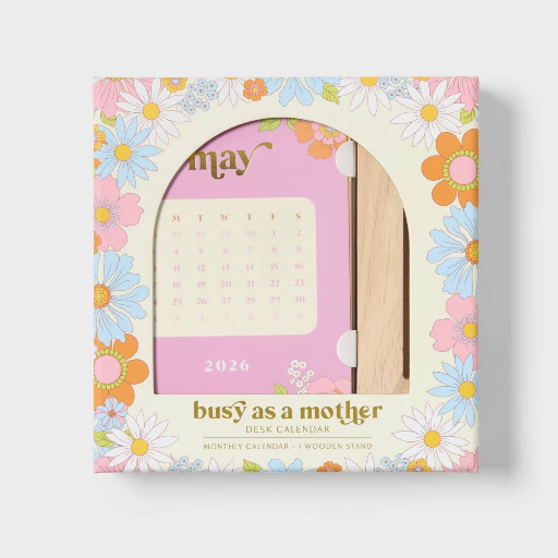 Mother's Day 2026-2027 Desktop Calendar 6.42"x6.3" Deal