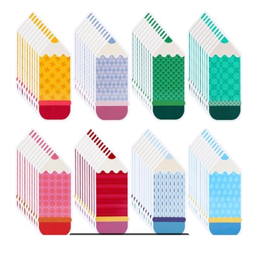 80 Count Back to School Name Tags for Classroom with Glue Point