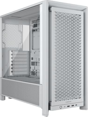 CORSAIR 4000D RS Frame Modular Mid-Tower ATX PC Case (White) - $74.89