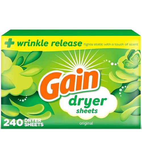 Gain Laundry Dryer Sheets 4 x 240 Count Original Scent Deal