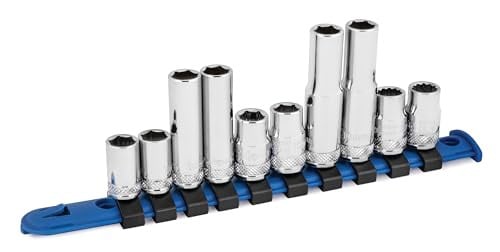 Titan 67010 10-Pc. 1/4" + 3/8" Drive 10mm Socket Set