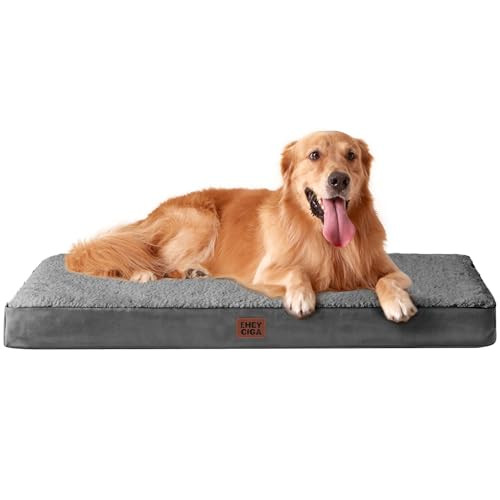 EHEYCIGA Orthopedic Dog Bed w/ Washable Cover 36"x27"x3.5"