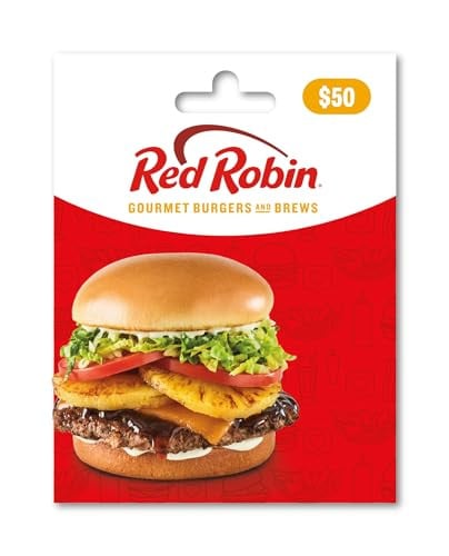 Red Robin Physical Gift Card $50 Deal