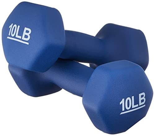 AmazonBasics 15-Pound Neoprene Dumbbells