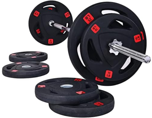 Fitvids Cast Iron Standard Weight Plates 95 Pound Set Deal