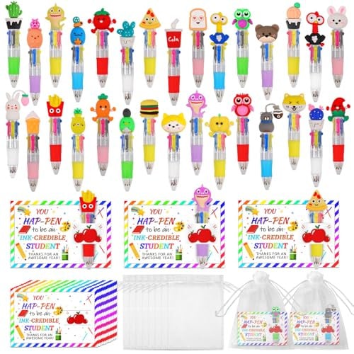 Cute Multicolor Pens 30 Set