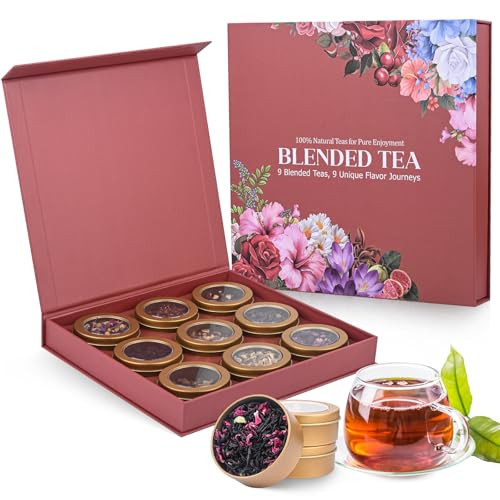 Christmas Tea Gift Set, 9 Blended Herbal Tea