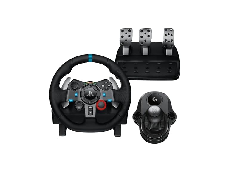 Open Box Logitech G29 Driving Force Racing Wheel and Pedals with Shifter, Force Feedback, For PS4, PS5 & PC Deal