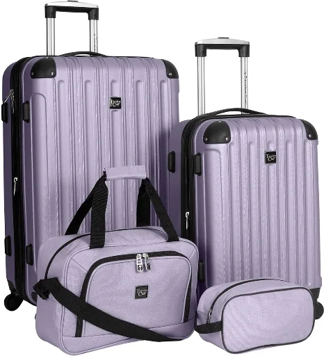 Travelers Club Midtown Hardside 4-Piece Luggage Set