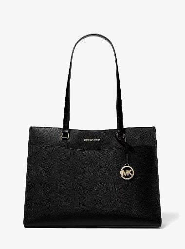 Michael Kors Jet Set Travel Large Saffiano Leather Pocket Tote Bag Deal
