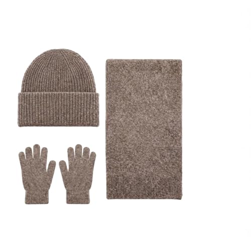 Women's Beanie Hat, Scarf & Gloves 3-Piece Set Deal