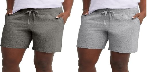 Hanes Women's 7" Drawstring Cotton Jersey Shorts